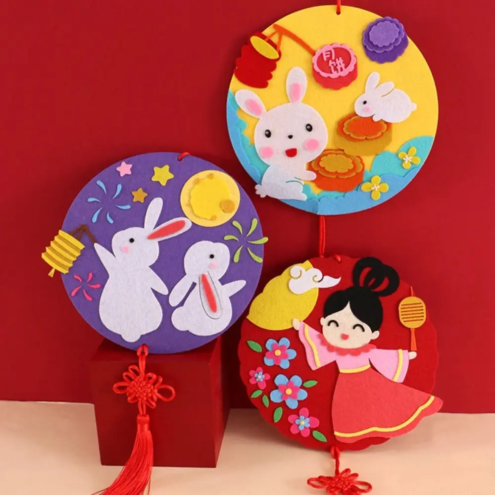 Non-woven Fabric DIY Mid-Autumn Festival Decoration Moon Rabbit Handmade Chinese Style Pendant Tassel Chinese Knot
Non-woven Fabric DIY Mid-Autumn Festival Decoration Moon Rabbit Handmade Chinese Style Pendant Tassel Chinese Knot
