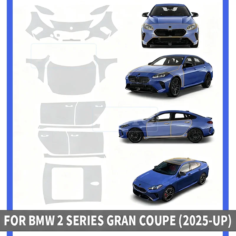 For BMW 2 Series Gran Coupe F74 2025 TPU Paint Protection Film Body Sticker Anti-scratch Protective Transparent PPF Accessories
For BMW 2 Series Gran Coupe F74 2025 TPU Paint Protection Film Body Sticker Anti-scratch Protective Transparent PPF Accessories