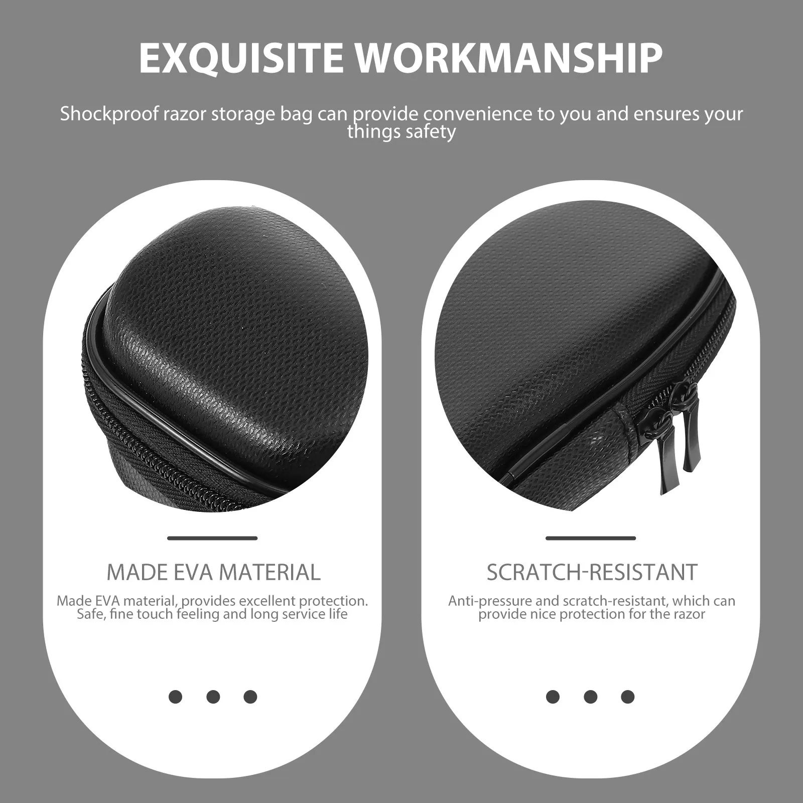 1Pcs Slim Zippered Razor Bag Travel Shaver Carrying Case Shockproof Wear Resistant Razor Storage Box for Outdoor Daily Use
1Pcs Slim Zippered Razor Bag Travel Shaver Carrying Case Shockproof Wear Resistant Razor Storage Box for Outdoor Daily Use