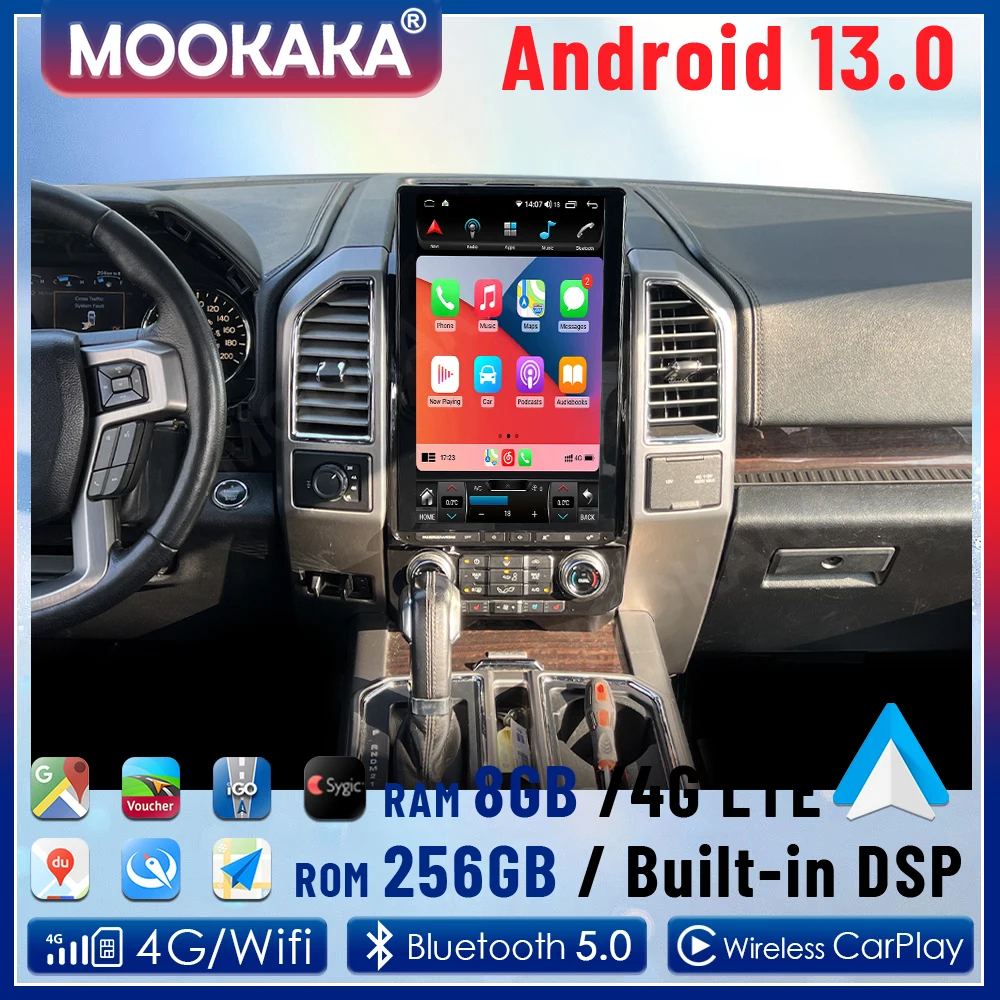Android Auto Carplay Multimedia Player 16.8 Inch Screen For Ford F-150 F150 2015-2020 Car Radio GPS Navigation AC Head Unit DSP
Android Auto Carplay Multimedia Player 16.8 Inch Screen For Ford F-150 F150 2015-2020 Car Radio GPS Navigation AC Head Unit DSP