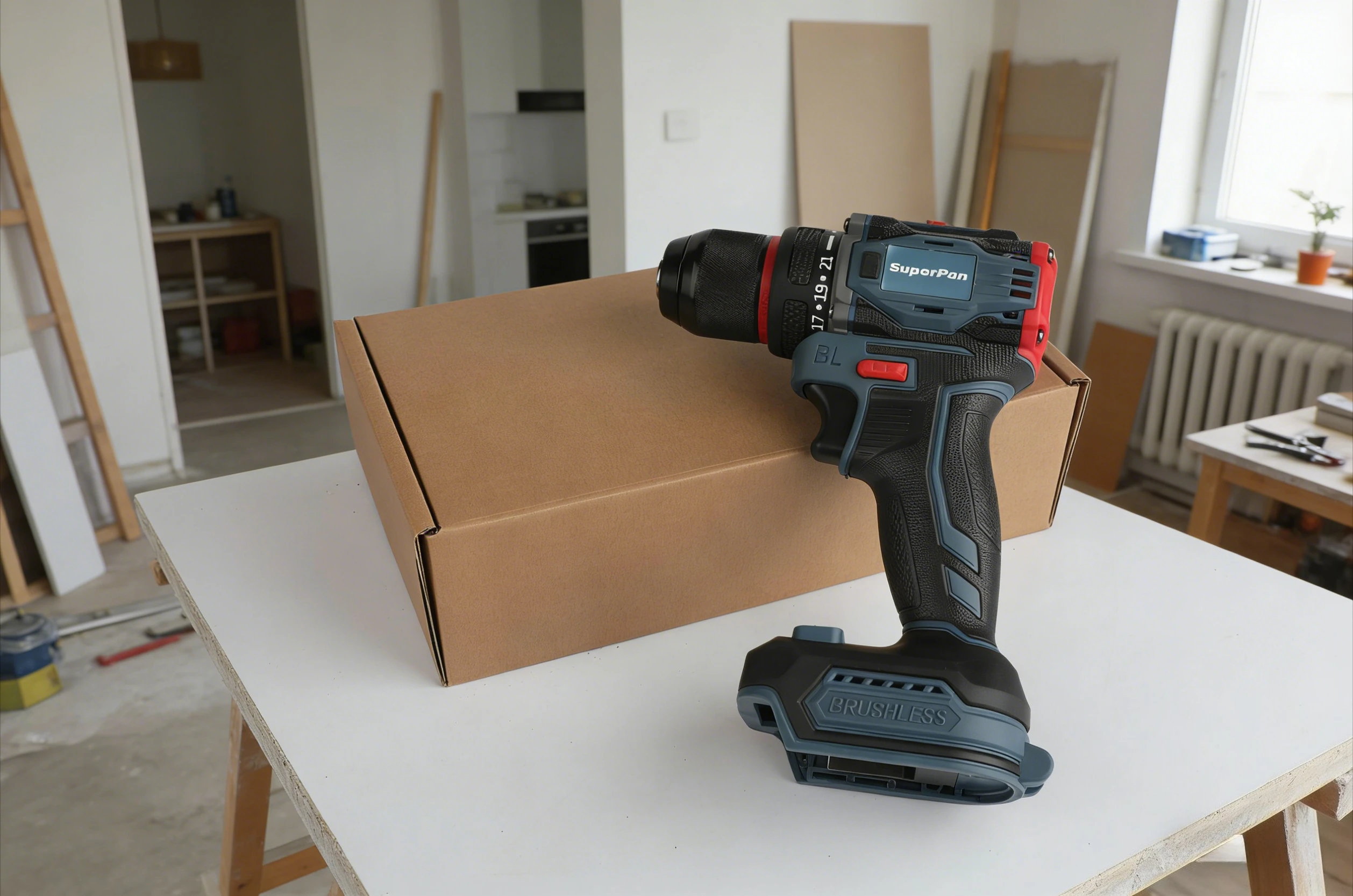 21V Brushless lithium drill multifunctional electric screwdriver not including battery
21V Brushless lithium drill multifunctional electric screwdriver not including battery