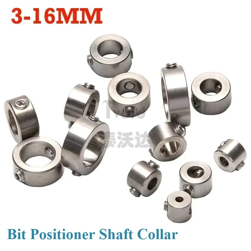 5pcs 3-16mm Stainless Steel Drill Stop Ring Bit Positioner Shaft Collar Set Screw Carpentry Drill Stopper Woodworking Tools
5pcs 3-16mm Stainless Steel Drill Stop Ring Bit Positioner Shaft Collar Set Screw Carpentry Drill Stopper Woodworking Tools