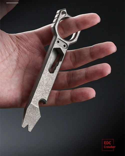 Titanium alloy outdoor multifunctional pry bar defense portable pry bar bottle opener wrench EDC outdoor small tool
Titanium alloy outdoor multifunctional pry bar defense portable pry bar bottle opener wrench EDC outdoor small tool