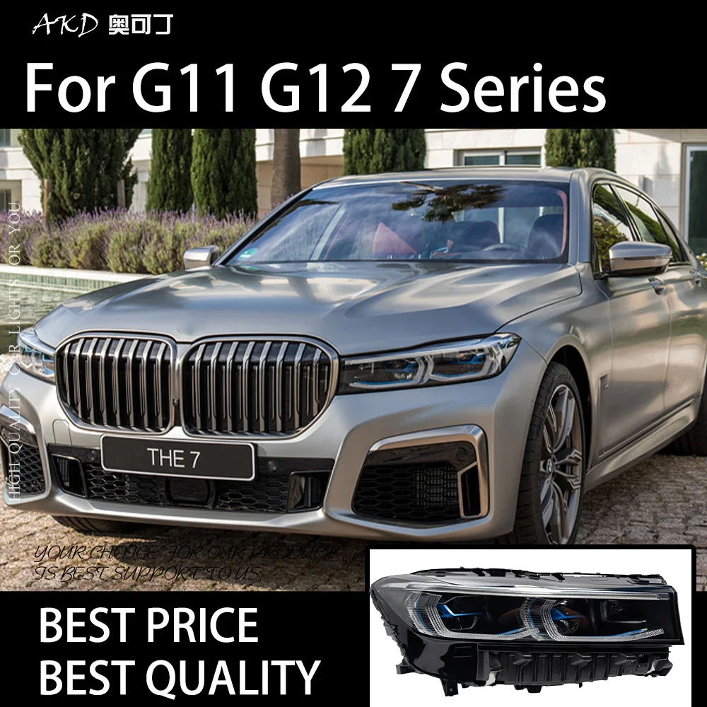 Автомобильные фары для BMW G11 G12 7 серии 2016-2019, светодиодные автомобильные фары в сборе, обновление LCI, дизайн, стильные аксессуары с высокой настройкой
Автомобильные фары для BMW G11 G12 7 серии 2016-2019, светодиодные автомобильные фары в сборе, обновление LCI, дизайн, стильные аксессуары с высокой настройкой