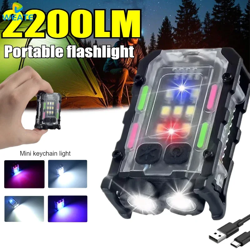 Multifunctional LED Torch Light with Cap Clip Tail Magnt Work Light 8 Modes Powerful Protable EDC Mini Keychain Emergency Work
Multifunctional LED Torch Light with Cap Clip Tail Magnt Work Light 8 Modes Powerful Protable EDC Mini Keychain Emergency Work