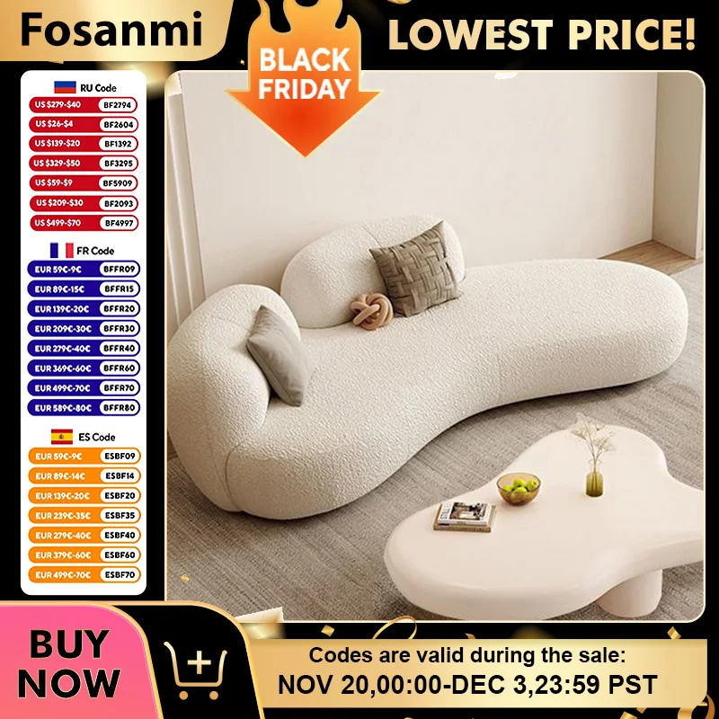 Cozy White Lamb Fleece Sofa with Wood Frame Minimalist Modern Living Room Couches Elegant Apartment Reception Soft Lounge Sofas
Cozy White Lamb Fleece Sofa with Wood Frame Minimalist Modern Living Room Couches Elegant Apartment Reception Soft Lounge Sofas