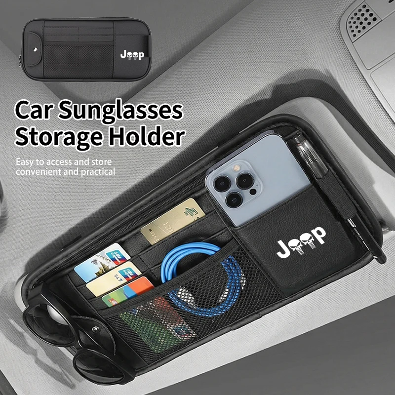Car Sun Visor Organizer Sunglasses Holder Card Clip Bag Accessories For Jeep Grand Cherokee Compass Patriot Renegade Wrangler Li
Car Sun Visor Organizer Sunglasses Holder Card Clip Bag Accessories For Jeep Grand Cherokee Compass Patriot Renegade Wrangler Li