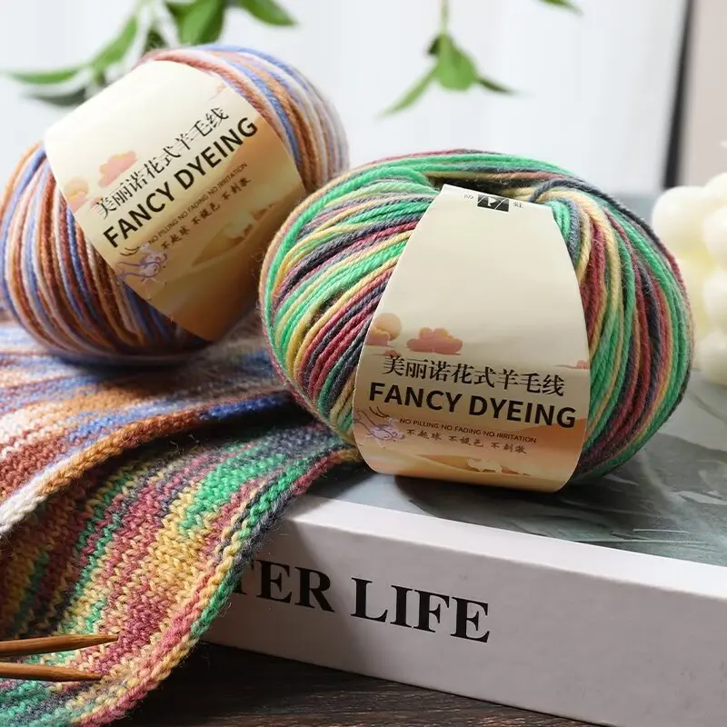 Knitted Yarn Crochet 50g/100m knitting Dyed Autumn Winter Australian Wool Hand Crochet Sweater Scarf Gradient Baby Handmade Yarn
Knitted Yarn Crochet 50g/100m knitting Dyed Autumn Winter Australian Wool Hand Crochet Sweater Scarf Gradient Baby Handmade Yarn