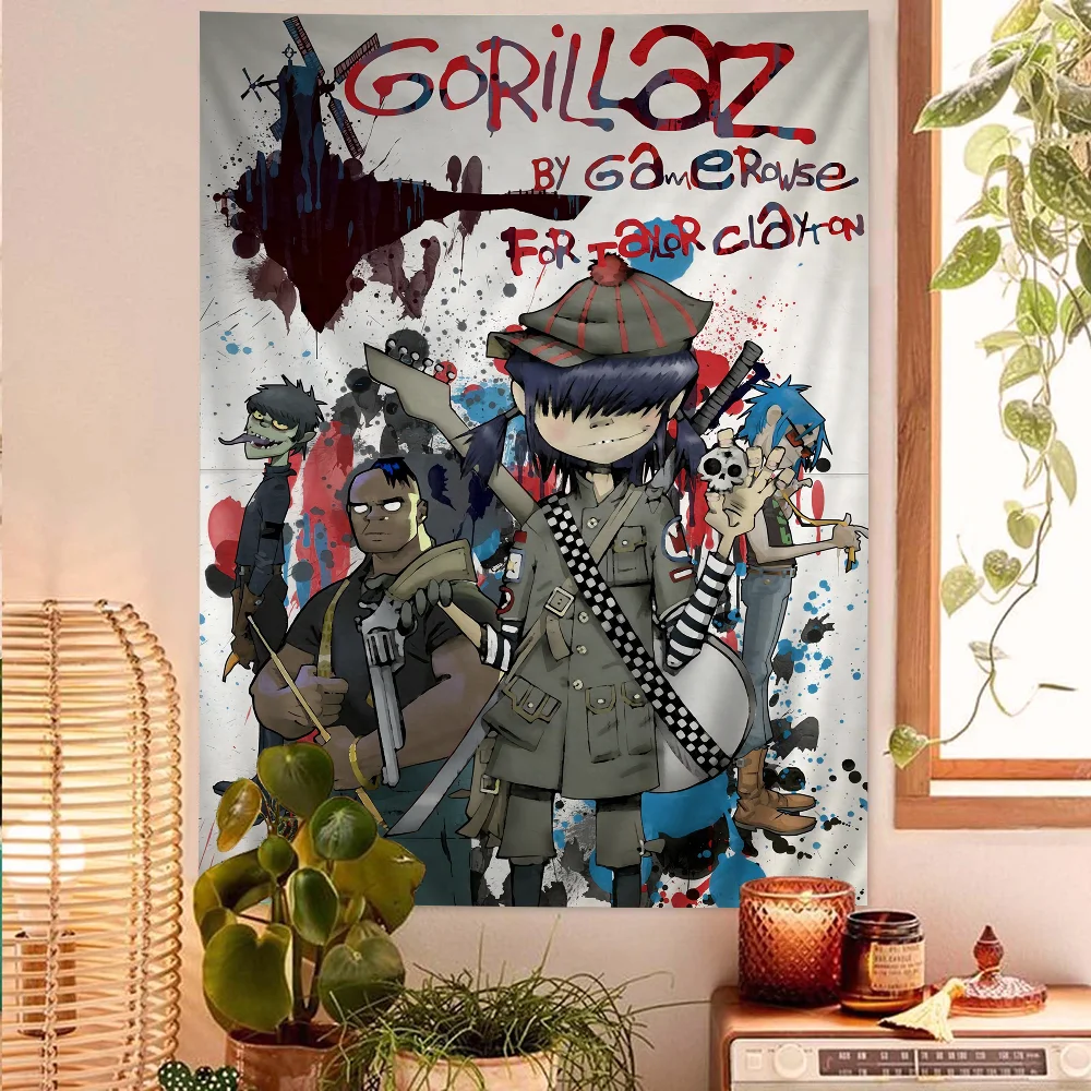 Gorillaz Hip Hop Cartoon Tapestry Bohemian Wall Tapestries Mandala Wall Hanging Sheets
Gorillaz Hip Hop Cartoon Tapestry Bohemian Wall Tapestries Mandala Wall Hanging Sheets