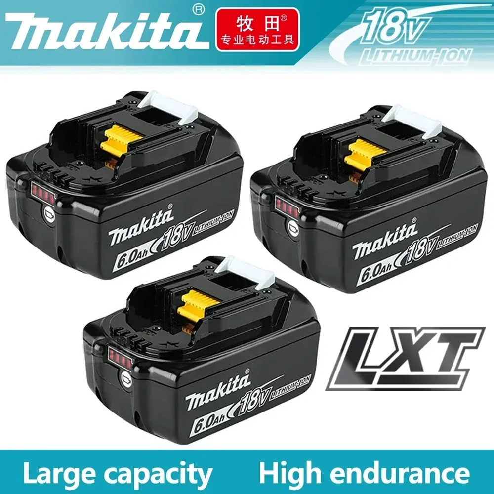 Makita Lithium Battery 18V 6.0Ah BL1860 BL1840 BL1850 BL1830 BL1860B LXT Electric Tool Battery
Makita Lithium Battery 18V 6.0Ah BL1860 BL1840 BL1850 BL1830 BL1860B LXT Electric Tool Battery