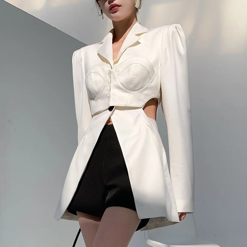 European And American Fried Street 2023 New Women Blazer Dress Open Waist Chest Show Personalized Design Full Grid Clothes
European And American Fried Street 2023 New Women Blazer Dress Open Waist Chest Show Personalized Design Full Grid Clothes
