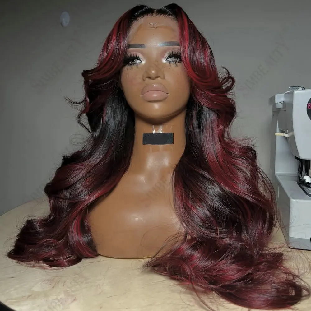 Red Highlight Human Hair 13x6 Lace Front Wigs Natural Body Wave Glueless Full Lace Wig 360 Lace Frontal Wig for Women Easy Wear
Red Highlight Human Hair 13x6 Lace Front Wigs Natural Body Wave Glueless Full Lace Wig 360 Lace Frontal Wig for Women Easy Wear
