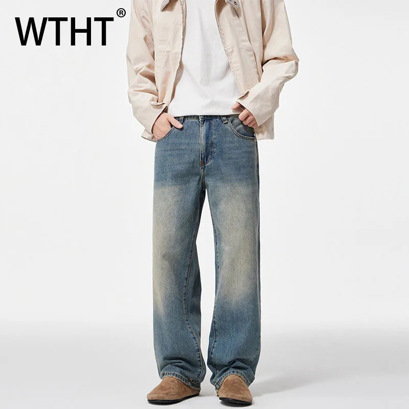 WTHT модные мужские джинсовые брюки с градиентом Do Old High Street, винтажные осенние джинсы с высокой талией и широкими штанинами 2025, мужские 2A2331
WTHT модные мужские джинсовые брюки с градиентом Do Old High Street, винтажные осенние джинсы с высокой талией и широкими штанинами 2025, мужские 2A2331