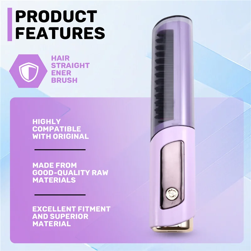 A26T-Portable Hair Straightener Comb Brush With Temperature Display Anti-Scald Design
A26T-Portable Hair Straightener Comb Brush With Temperature Display Anti-Scald Design