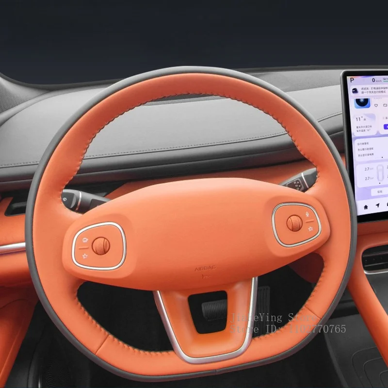 DIY Hand-sewn Leather Car Steering Wheel Cover for CHANGAN QIYUAN Q07 A06 A05 A07 Q05 Anti-slip Handle Cover Decorative Interior
DIY Hand-sewn Leather Car Steering Wheel Cover for CHANGAN QIYUAN Q07 A06 A05 A07 Q05 Anti-slip Handle Cover Decorative Interior