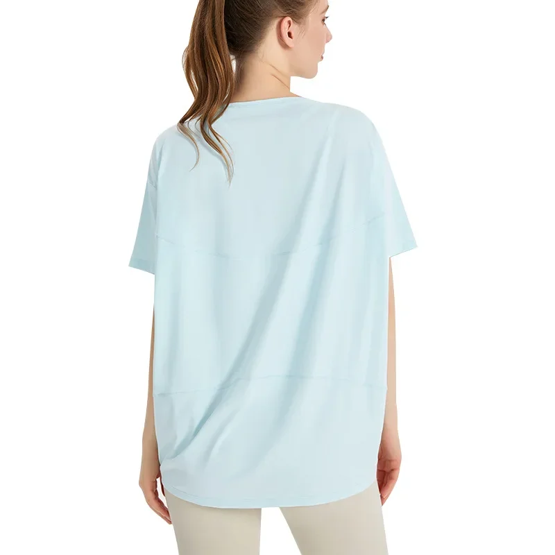 Women Yoga Top Solid Short Sleeve Sport T-Shirt Loose Fitness Yoga Top Gym Shirt Casual Running Top Training Shirt
Women Yoga Top Solid Short Sleeve Sport T-Shirt Loose Fitness Yoga Top Gym Shirt Casual Running Top Training Shirt