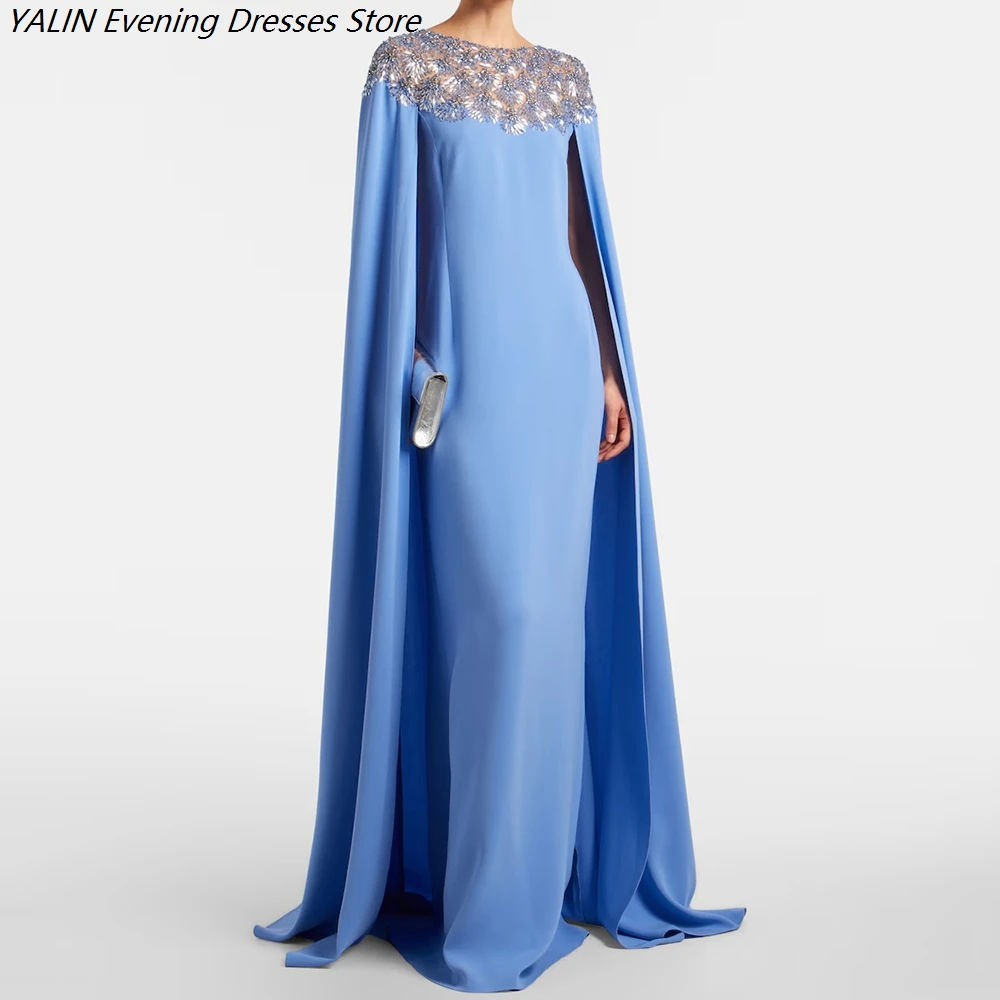 Women's A-line Evening Dresses Floor-length Boat Neck Sleeveless Prom Dresses Fashion Crystal Sequined Stole Customized Gowns
Women's A-line Evening Dresses Floor-length Boat Neck Sleeveless Prom Dresses Fashion Crystal Sequined Stole Customized Gowns