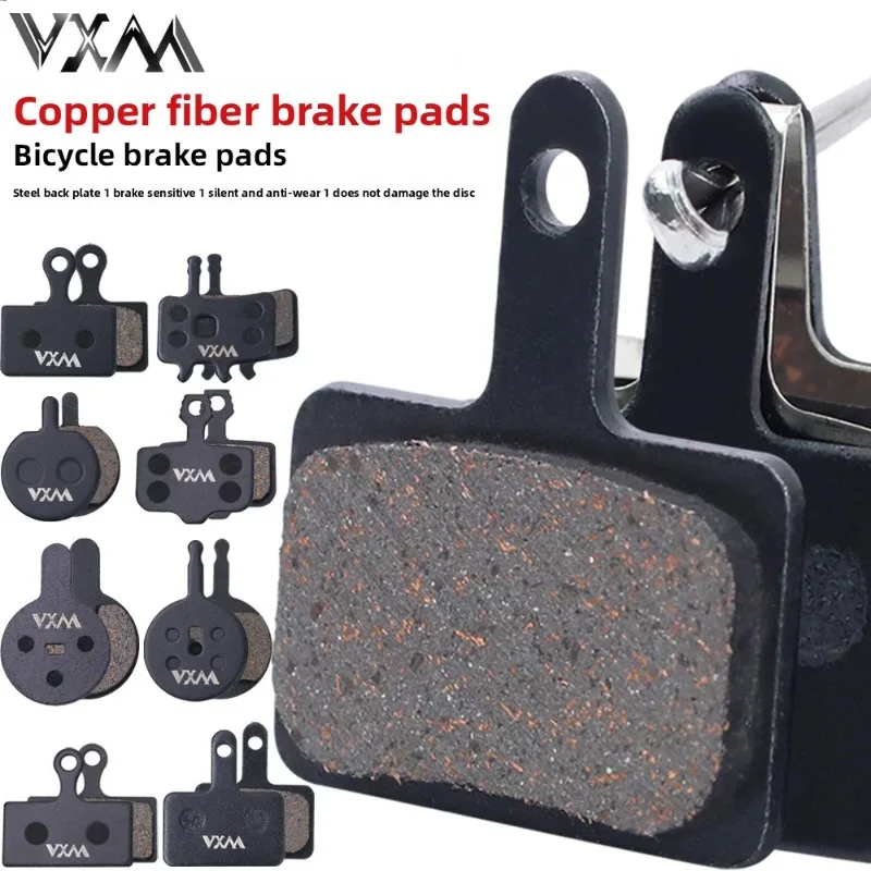 Disc Brake Pads for Mountain Bikes,Calipers Brake Shoes,Copper Semi-Metallic Friction Blocks,Bicycle Brake Parts
Disc Brake Pads for Mountain Bikes,Calipers Brake Shoes,Copper Semi-Metallic Friction Blocks,Bicycle Brake Parts