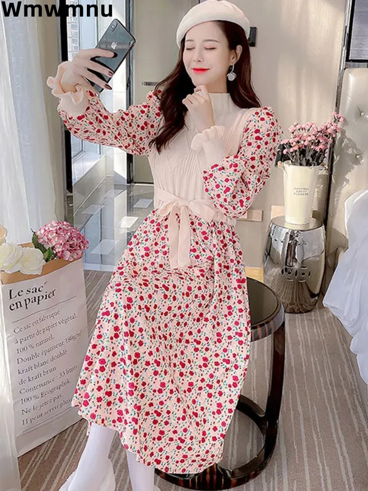 Элегантные вельветовые платья-свитеры с цветочным принтом в стиле пэчворк, Повседневное трикотажное платье с отворотом, женское модное облегающее платье в Корейском стиле с длинным рукавом, Новинка
Элегантные вельветовые платья-свитеры с цветочным принтом в стиле пэчворк, Повседневное трикотажное платье с отворотом, женское модное облегающее платье в Корейском стиле с длинным рукавом, Новинка