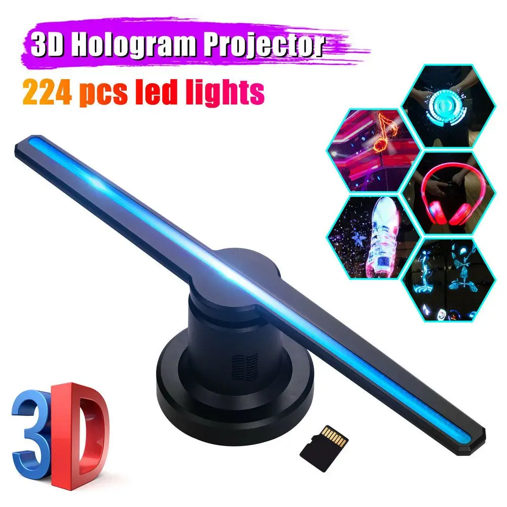 42CM 3D Hologram Projector Light Advertising Display LED Fan Holographic Imaging Remote Hologram Player Advertising logo Lamp
42CM 3D Hologram Projector Light Advertising Display LED Fan Holographic Imaging Remote Hologram Player Advertising logo Lamp