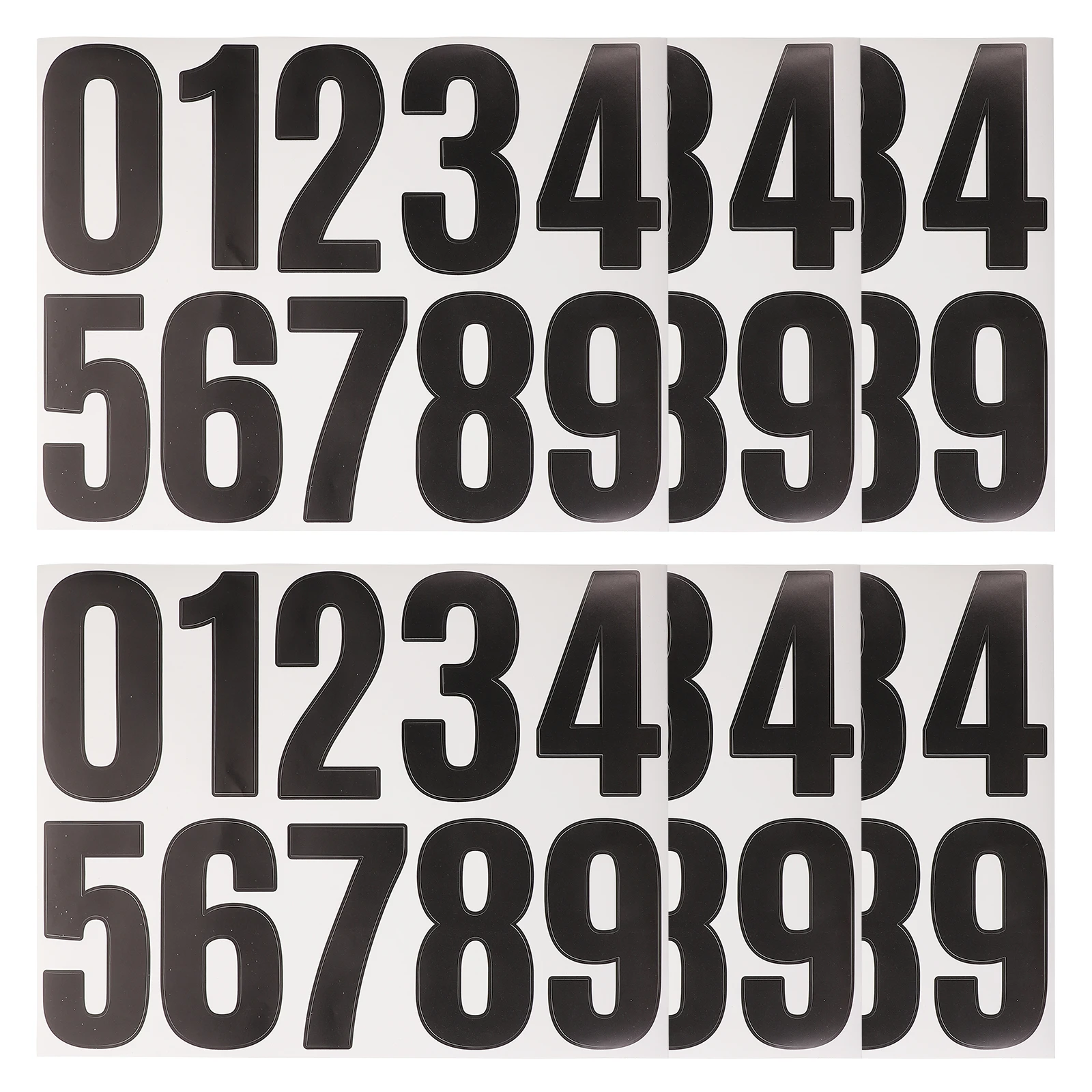 6 Sheets 4 Inch Black Digital Number Stickers Large Size Waterproof Self Adhesive Decals for Mailbox Trash Can Address Board
6 Sheets 4 Inch Black Digital Number Stickers Large Size Waterproof Self Adhesive Decals for Mailbox Trash Can Address Board