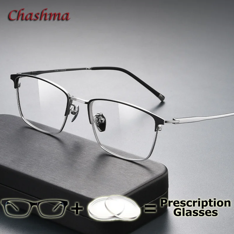 Chashma Prescription Glasses Pure Titanium Small Eyeglasses Ultra Light Blue Ray Block Digital Multifocal Glasses for Male
Chashma Prescription Glasses Pure Titanium Small Eyeglasses Ultra Light Blue Ray Block Digital Multifocal Glasses for Male