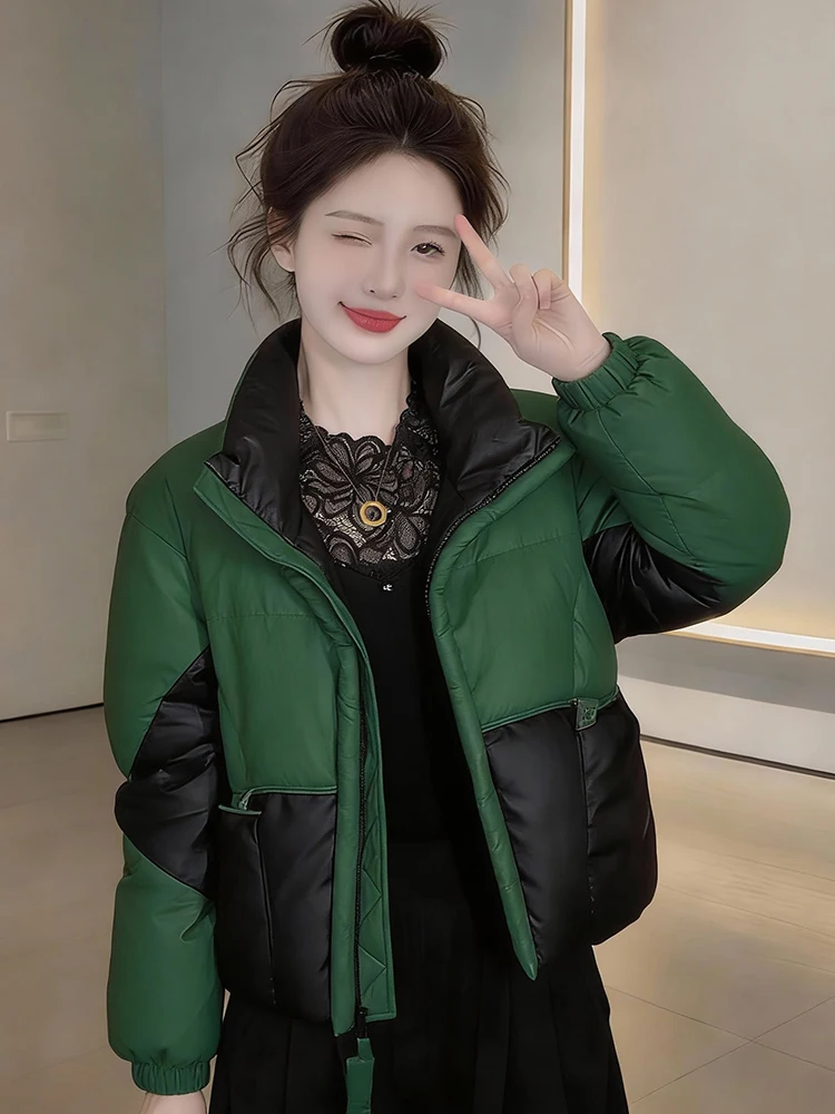 Warm Thiened Fce Lined down Cotton Jaet Long Sve Outerwear Coat for Women Sli Commute Korean Sle Loose Fit
Warm Thiened Fce Lined down Cotton Jaet Long Sve Outerwear Coat for Women Sli Commute Korean Sle Loose Fit