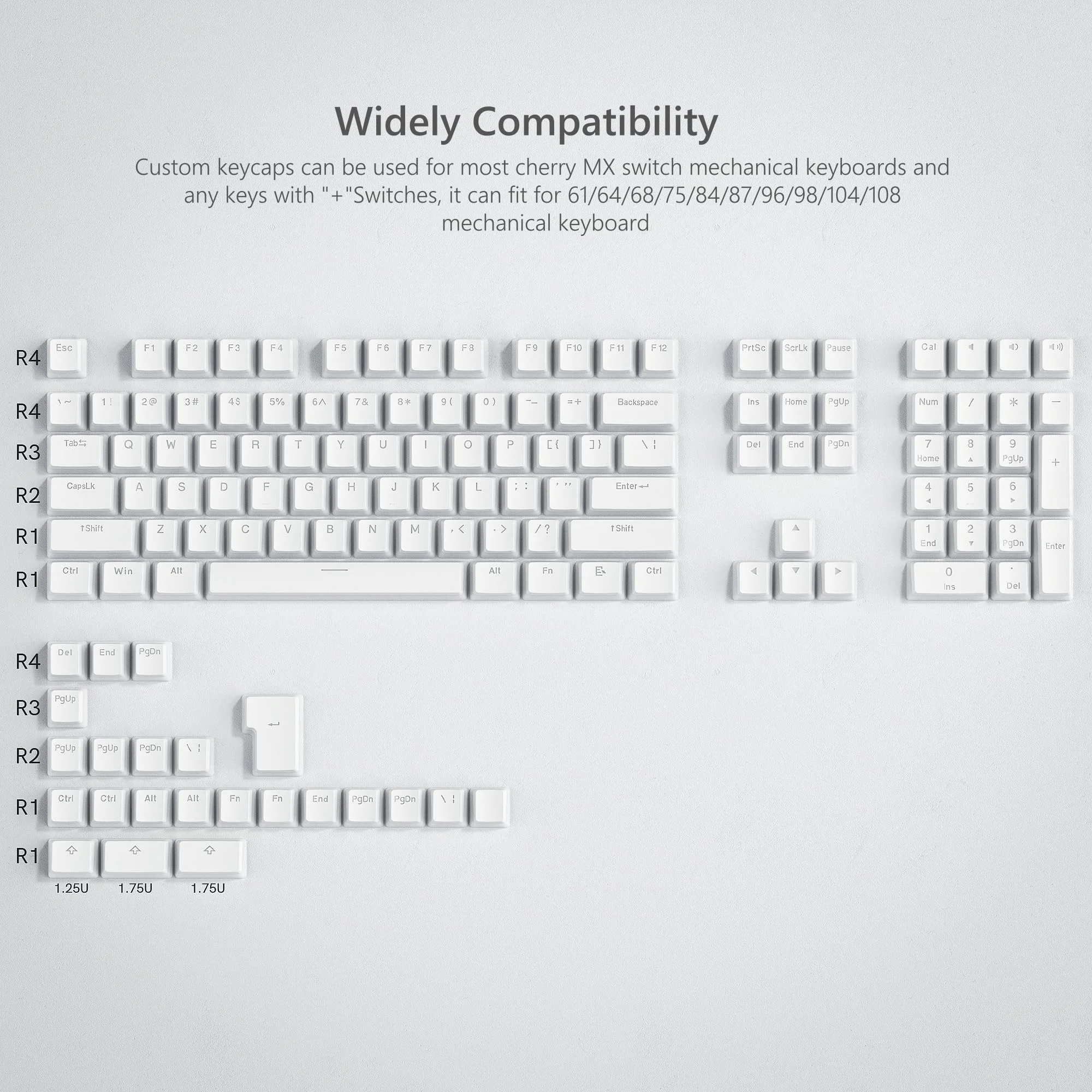 Pudding Keycaps White PBT Keycaps 60 65 75 100 Percent 130 Keys Shine Through Key Cap OEM Profile
Pudding Keycaps White PBT Keycaps 60 65 75 100 Percent 130 Keys Shine Through Key Cap OEM Profile