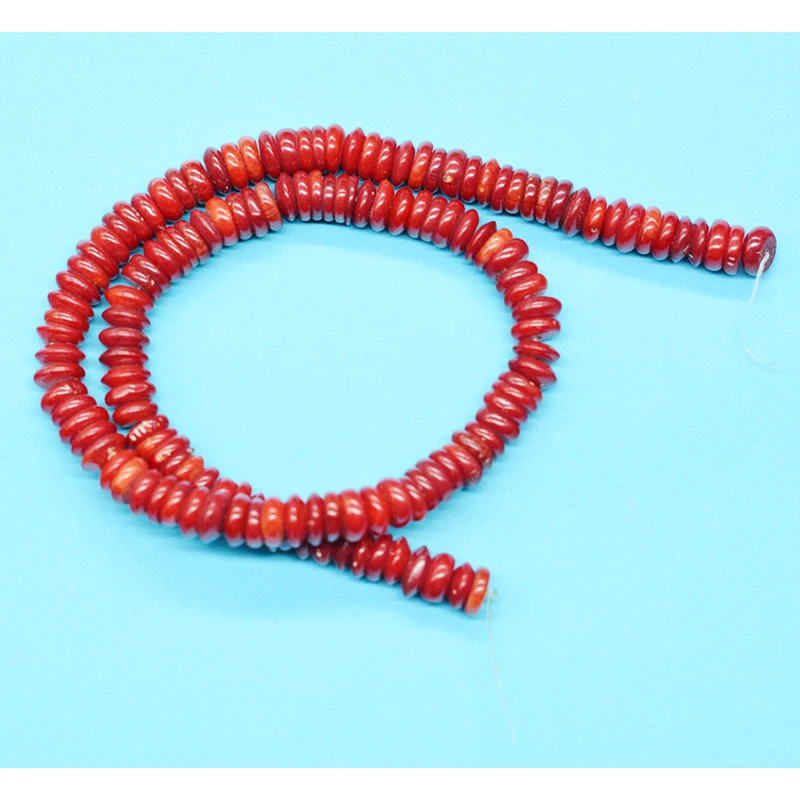 1 strand 2X8MM Natural Red Coral Loose Spacer Beads For Jewelry Making DIY Bracelet Accessories 16"
1 strand 2X8MM Natural Red Coral Loose Spacer Beads For Jewelry Making DIY Bracelet Accessories 16"