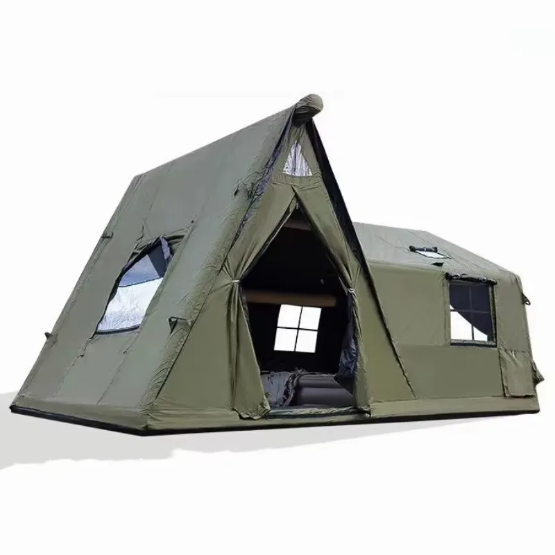 Green Color Outdoor Camping Inflatable House Tent With Two Rooms Design
Green Color Outdoor Camping Inflatable House Tent With Two Rooms Design