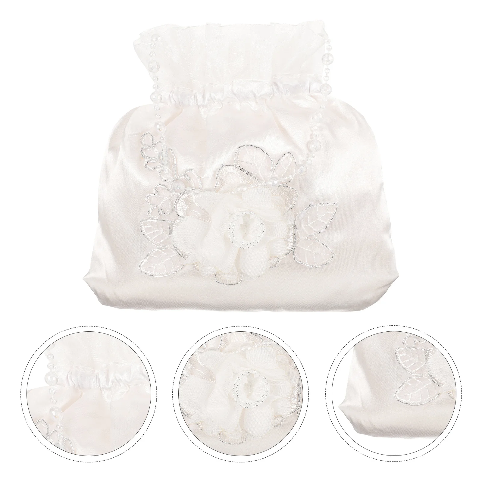 Bridal Handbag Wedding Flower Decorated Bag Bridesmaid Gift Pouch Candy Storage Drawstring Wedding Party Favor Bag Wallet
Bridal Handbag Wedding Flower Decorated Bag Bridesmaid Gift Pouch Candy Storage Drawstring Wedding Party Favor Bag Wallet