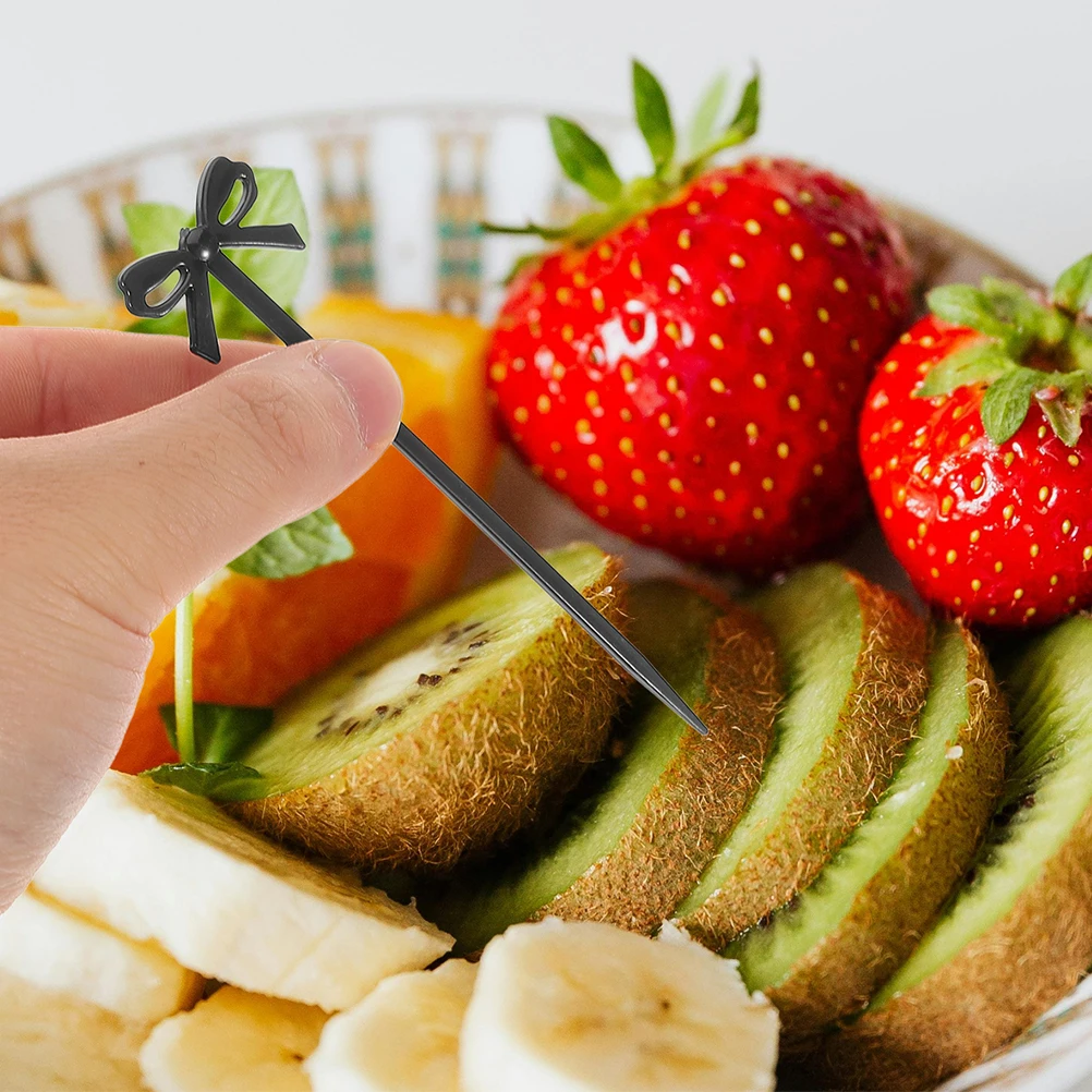 50Pcs Bow Shape Food Picks Decorative Toothpicks for Cupcakes Appetizers Party Cocktail Snacks Western Cake Decorations
50Pcs Bow Shape Food Picks Decorative Toothpicks for Cupcakes Appetizers Party Cocktail Snacks Western Cake Decorations