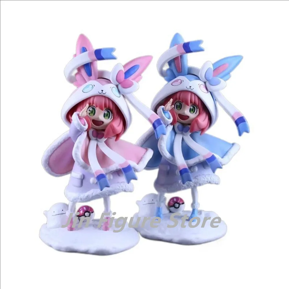 SPY FAMILY anime figures Anya Forger cos Sylveon figures cute girl statue room decoration PVC figurine birthday custom gift toys
SPY FAMILY anime figures Anya Forger cos Sylveon figures cute girl statue room decoration PVC figurine birthday custom gift toys