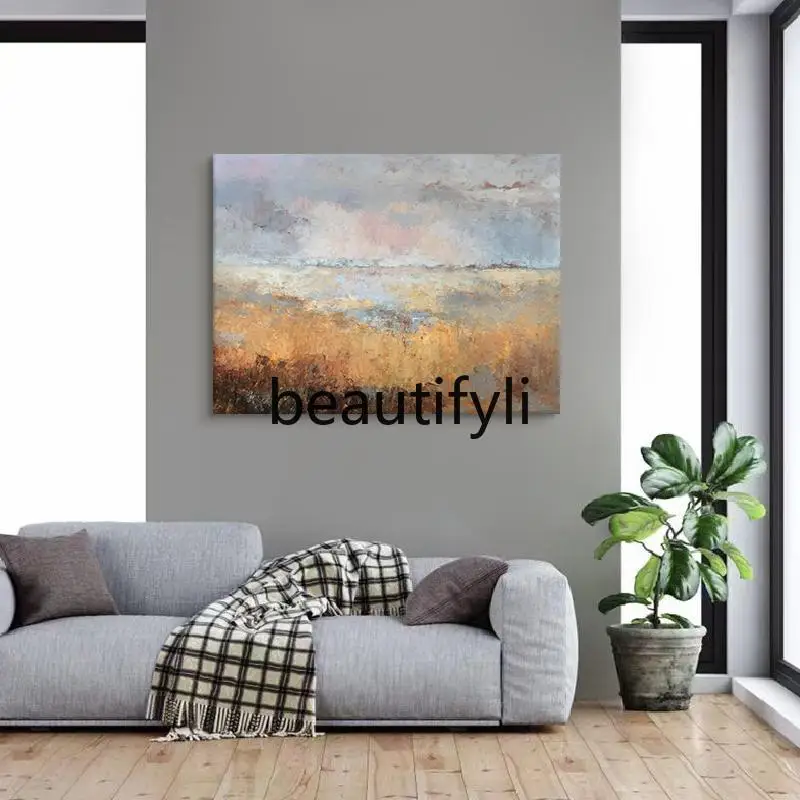 Advanced bedroom hand-painted oil painting, custom living room background wall landscape hanging painting
Advanced bedroom hand-painted oil painting, custom living room background wall landscape hanging painting