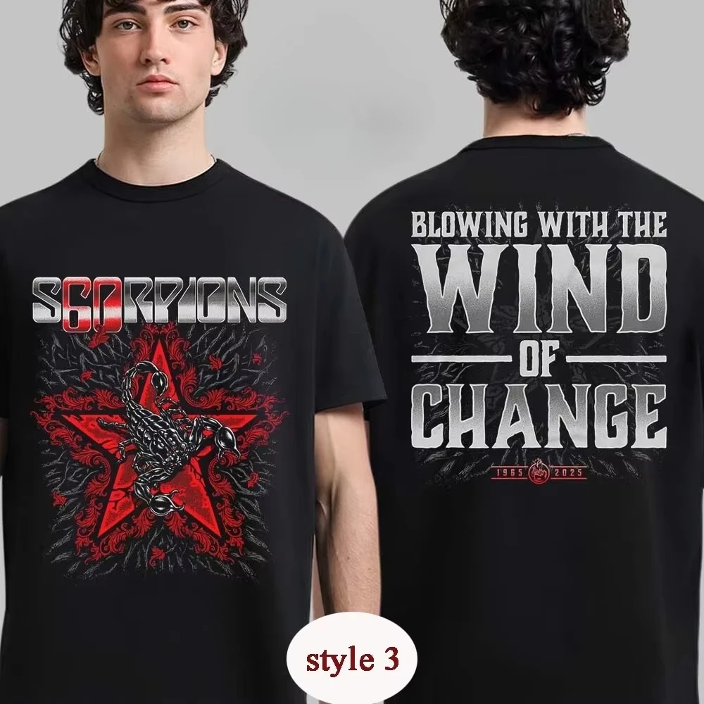 Scorpions 60 Years of Scorpions European Tour 2025 Blowing with The Wind Tee High-end Luxury Is for Both Men Women Top Y2k
Scorpions 60 Years of Scorpions European Tour 2025 Blowing with The Wind Tee High-end Luxury Is for Both Men Women Top Y2k