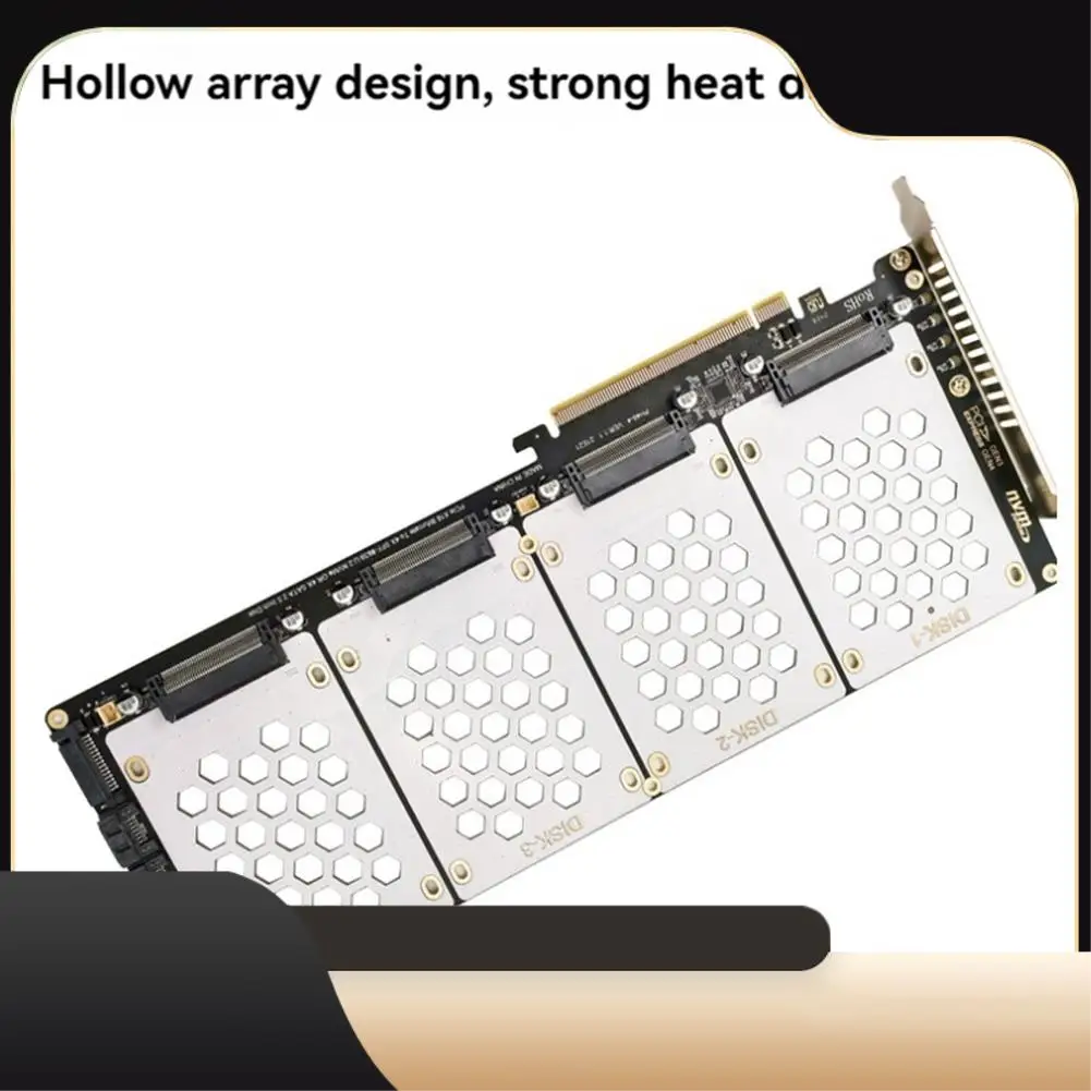 PH46-4 4-дисковый SFF8639 U.2 NVME и SATA 2,5-дюймовый жесткий диск с разделенной картой PCIE4.0 Карта адаптера жесткого диска PCIE4.0 X16-T44C
PH46-4 4-дисковый SFF8639 U.2 NVME и SATA 2,5-дюймовый жесткий диск с разделенной картой PCIE4.0 Карта адаптера жесткого диска PCIE4.0 X16-T44C
