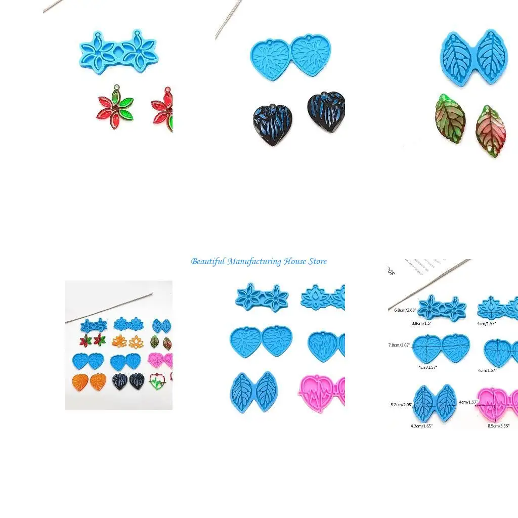 E56A Серьги серии Foral, формы для ювелирных изделий из смолы, силиконовые формы для сережек с отверстием
E56A Серьги серии Foral, формы для ювелирных изделий из смолы, силиконовые формы для сережек с отверстием