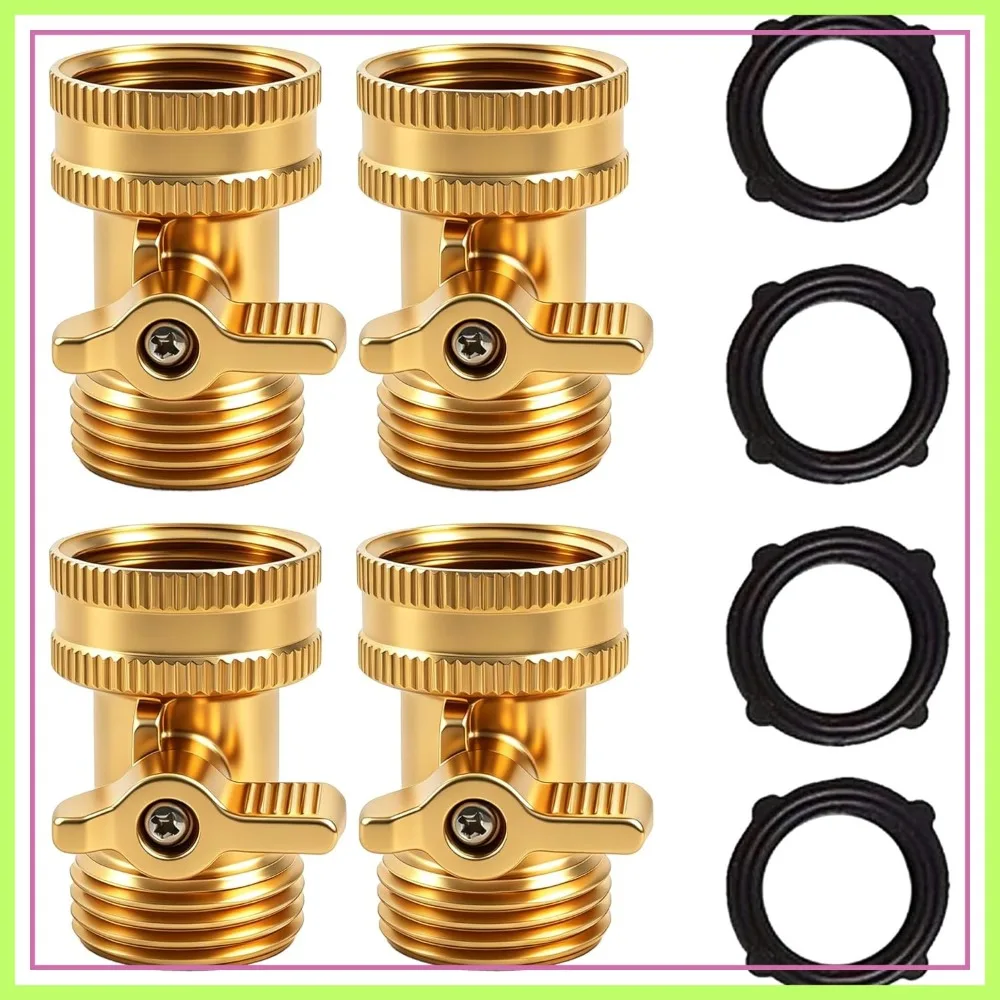 Solid Brass Garden Hose Shut Off Valve, 3/4 Inch, 4 Pack with Extra Washers
Solid Brass Garden Hose Shut Off Valve, 3/4 Inch, 4 Pack with Extra Washers