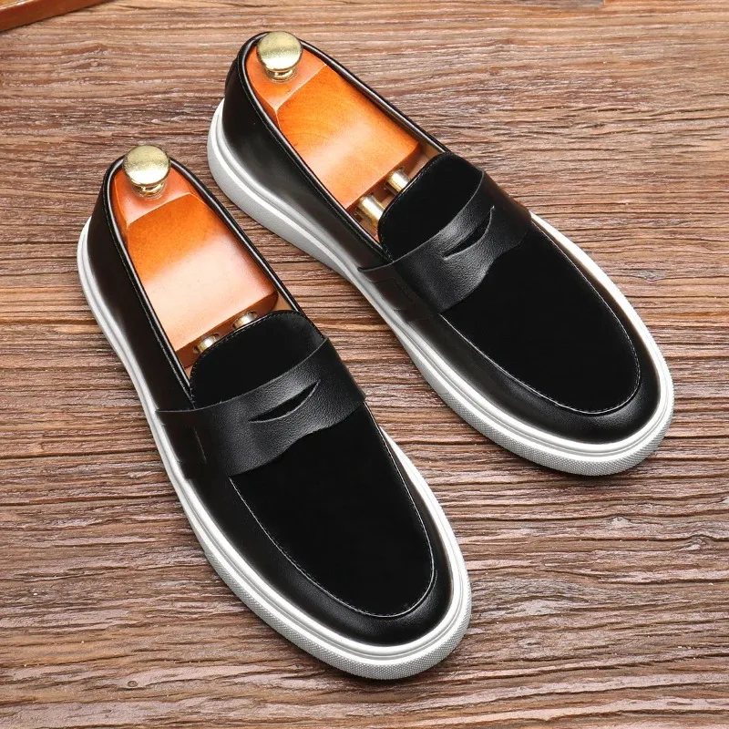 Men Shoes Casual Leather Shoes Man Classic British Style Penny Loafers Mens Outdoor Board Driving Flats Shoes for Men
Men Shoes Casual Leather Shoes Man Classic British Style Penny Loafers Mens Outdoor Board Driving Flats Shoes for Men