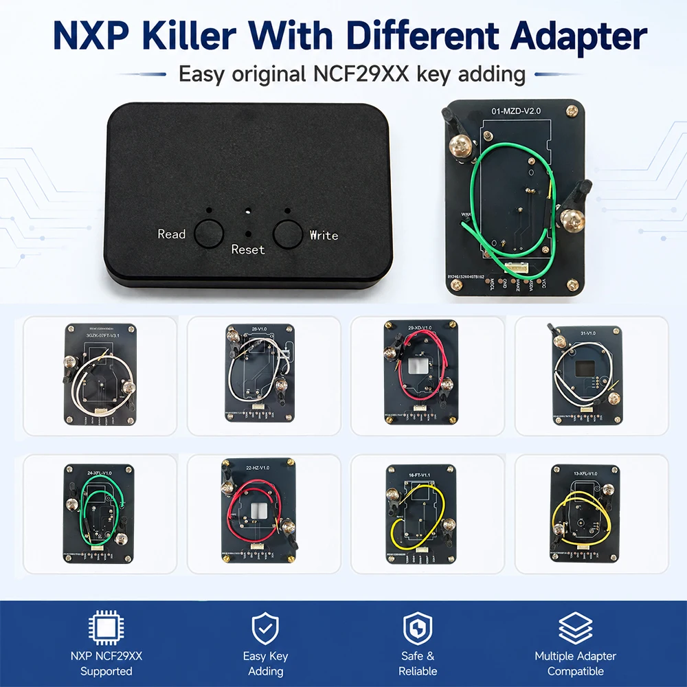 CNP259 NXP Killer Can Work With Different Adapter For All Original NCF29xx Chip Remote For BMW BDC 3 ID21A ID21B 4 Token Can Use
CNP259 NXP Killer Can Work With Different Adapter For All Original NCF29xx Chip Remote For BMW BDC 3 ID21A ID21B 4 Token Can Use