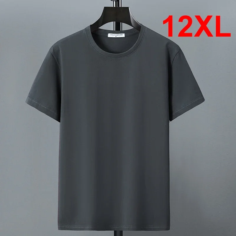 10XL 12XL Футболка больших размеров Летняя хлопковая футболка Мужская футболка с коротким рукавом Повседневные топы Футболки Мужские однотонные XT182
10XL 12XL Футболка больших размеров Летняя хлопковая футболка Мужская футболка с коротким рукавом Повседневные топы Футболки Мужские однотонные XT182