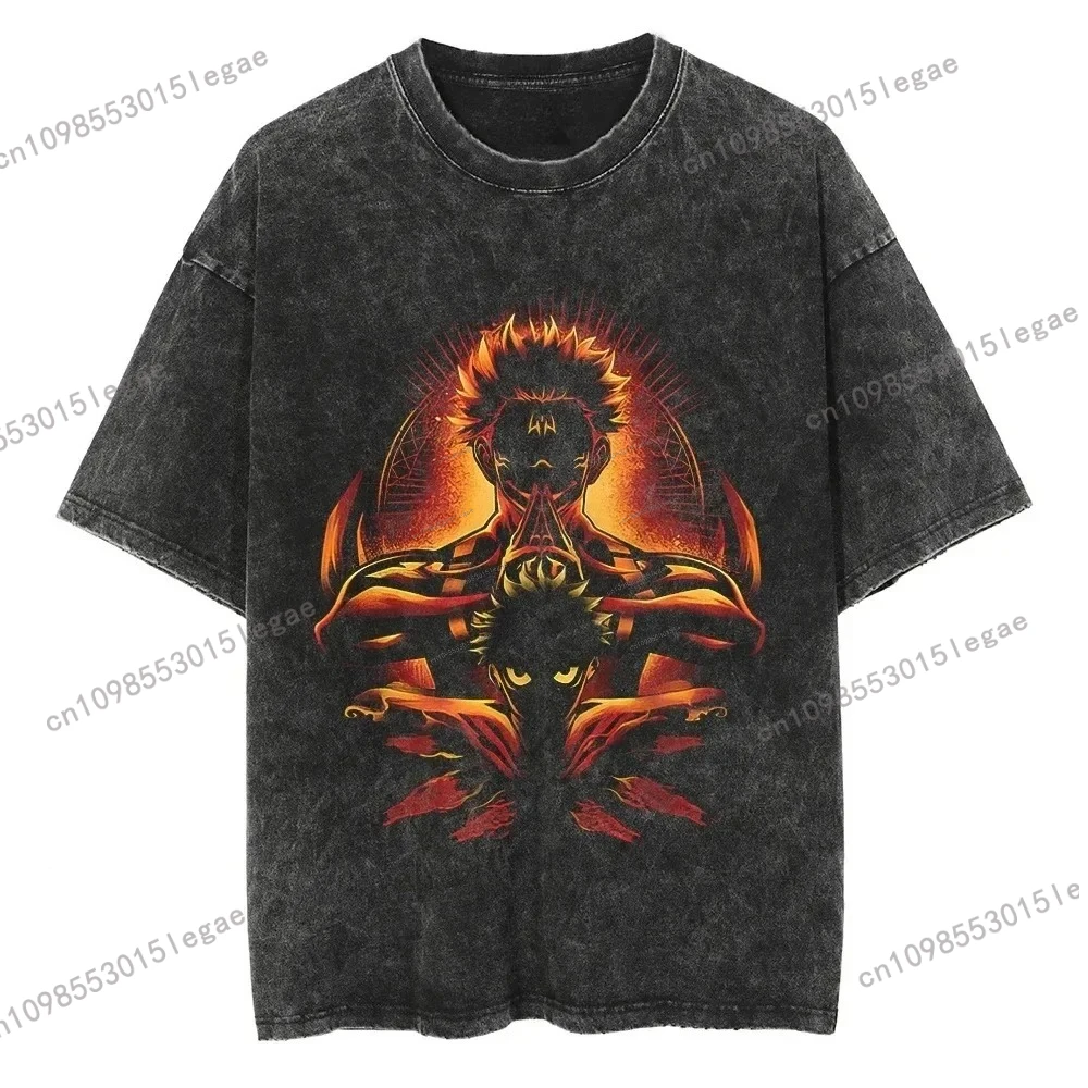 Vintage Washed T-shirt Summer Men's Streetwear Cotton Unisex Top T-shirt Short Sleeve Black Half Sleeve Animation 2025 Print
Vintage Washed T-shirt Summer Men's Streetwear Cotton Unisex Top T-shirt Short Sleeve Black Half Sleeve Animation 2025 Print