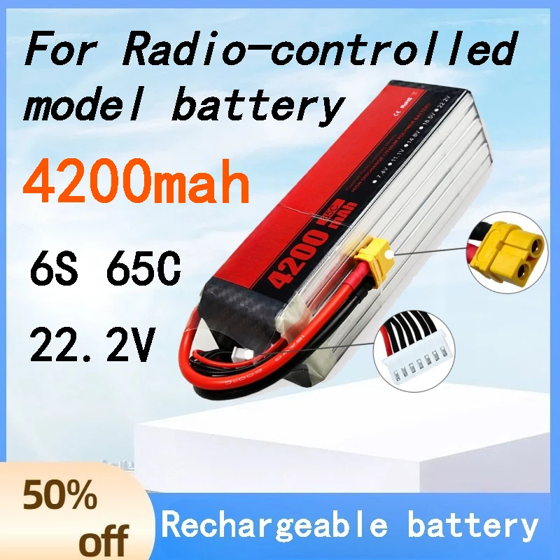 Battery 4200mAh 6S 22.2V 65C for Radio-controlled Model Battery Large Capacity Persistent Standby
Battery 4200mAh 6S 22.2V 65C for Radio-controlled Model Battery Large Capacity Persistent Standby
