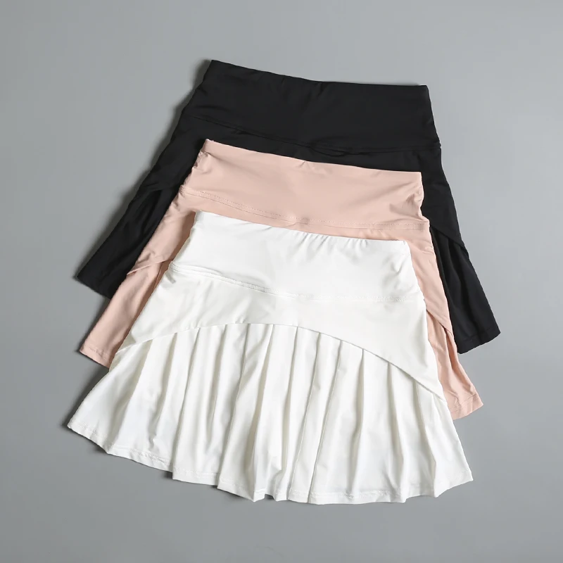 White High-Waist Yoga Skort Women's Anti-Light Badminton Tennis Skirt Quick-Dry Fitness Skirt-Pants Summer New Style
White High-Waist Yoga Skort Women's Anti-Light Badminton Tennis Skirt Quick-Dry Fitness Skirt-Pants Summer New Style