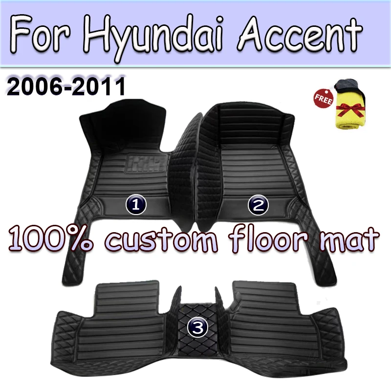 Автомобильные коврики для Hyundai Accent Verna Super Pony Brio Dodge touch MC MK3 2006 ~ 2011, кожаные коврики, коврики, аксессуары для автомобиля
Автомобильные коврики для Hyundai Accent Verna Super Pony Brio Dodge touch MC MK3 2006 ~ 2011, кожаные коврики, коврики, аксессуары для автомобиля