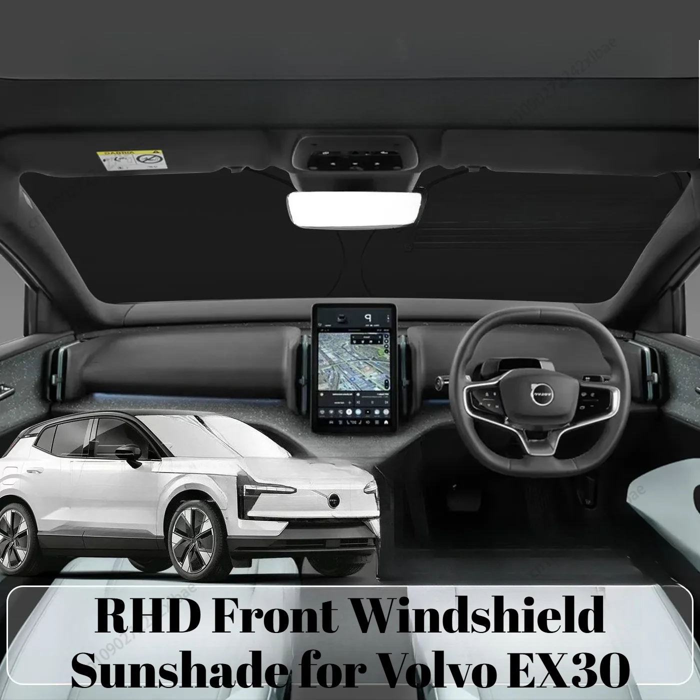 RHD Front Windshield Sunshade, Heat Insulation Sun Visor Protector Accessories for Volvo EX30 2023-2026 Exterior Accessories
RHD Front Windshield Sunshade, Heat Insulation Sun Visor Protector Accessories for Volvo EX30 2023-2026 Exterior Accessories