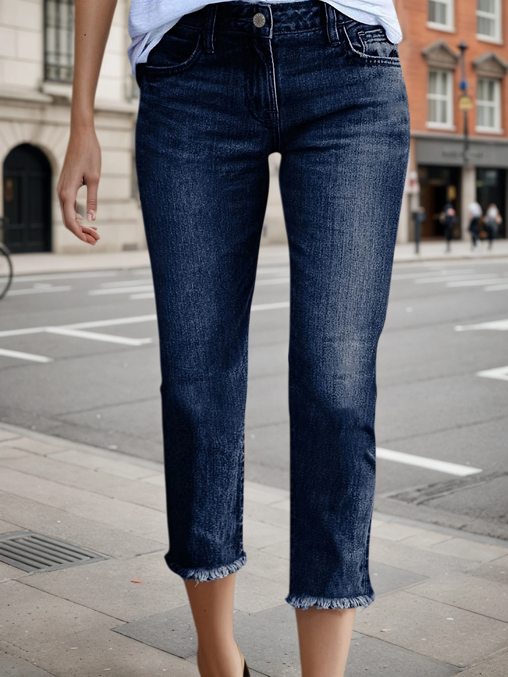 Women's new elastic slim fit jeans, comfortable fabric, suitable for all kinds of wear, spring and summer women's clothing
Women's new elastic slim fit jeans, comfortable fabric, suitable for all kinds of wear, spring and summer women's clothing