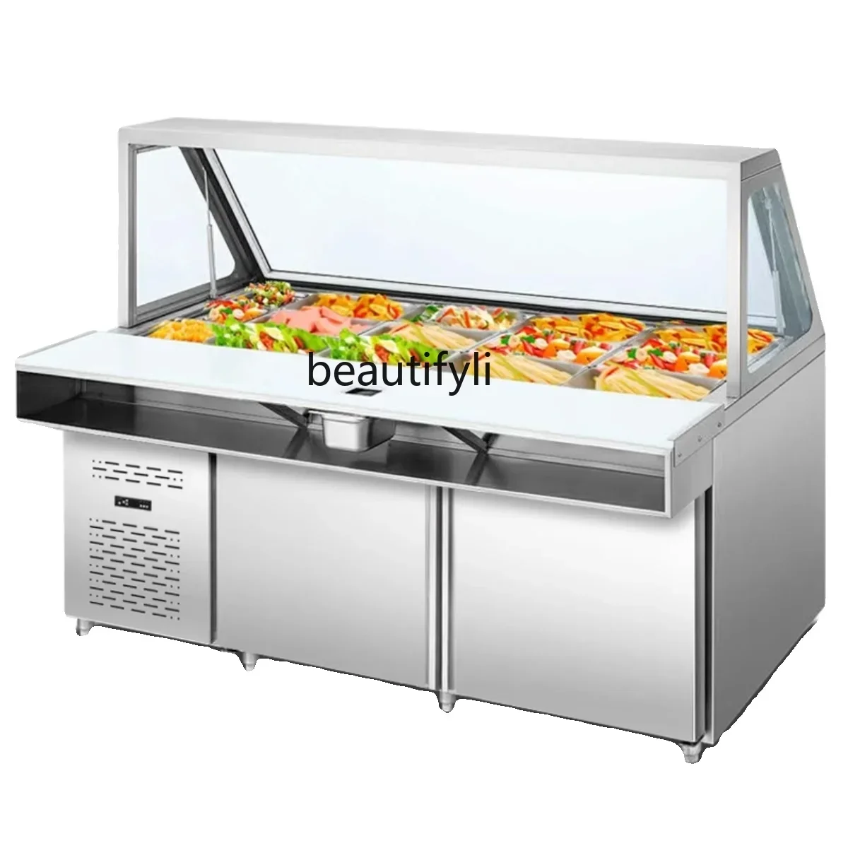 Q Cylinder type sauce table, pizza spreader, freezer, commercial refrigeration and fresh-keeping slotted refrigerator
Q Cylinder type sauce table, pizza spreader, freezer, commercial refrigeration and fresh-keeping slotted refrigerator