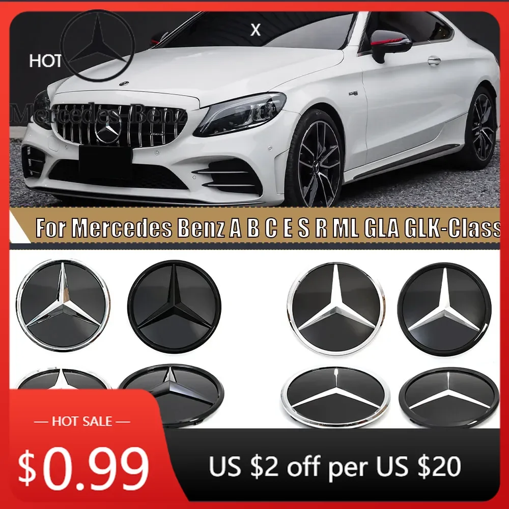 Hot Car Sticker Front Grill Emblem Black Newest 3D Star Logo For Mercedes Benz A B C E S R SL ML GL GLA GLK-Class Mirror Illumin
Hot Car Sticker Front Grill Emblem Black Newest 3D Star Logo For Mercedes Benz A B C E S R SL ML GL GLA GLK-Class Mirror Illumin