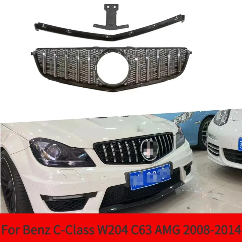 For 2008-2014 Mercedes-Benz C-Class W204 C63 Bright Black Front Bumper Upper Grille Racing Grill Accessory Models
For 2008-2014 Mercedes-Benz C-Class W204 C63 Bright Black Front Bumper Upper Grille Racing Grill Accessory Models